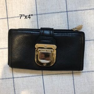 COPY - Michael Korres black leather wallet